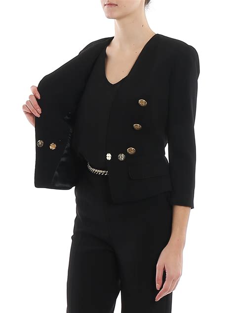 blazer donna burberry nero bottoni dorati|Bomber in nylon (Nero) .